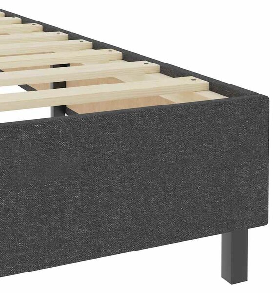 Postel boxspring tmavě šedá textil 160 x 200 cm 3054795