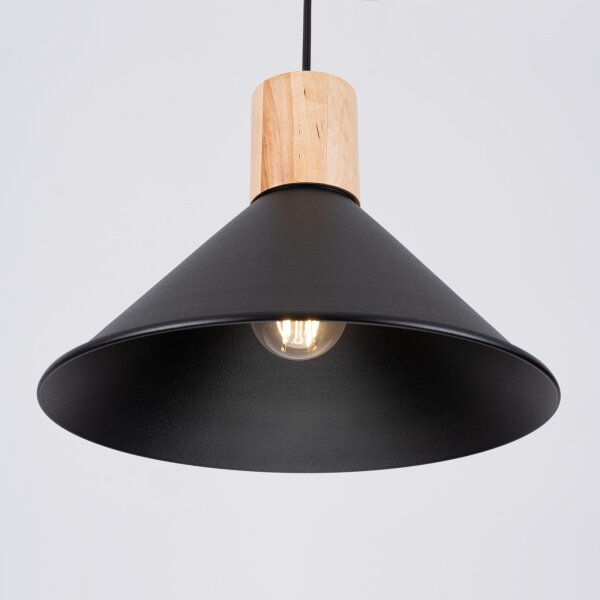 Sollux SL.1320 - Lustr na lanku JAGA 1xE27/15W/230V pr. 30 cm černá