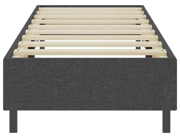 Postel boxspring šedá textil 100 x 200 cm 287462