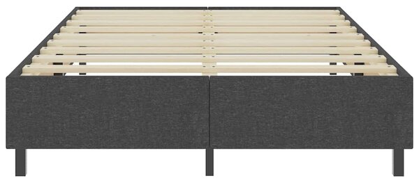 Postel boxspring šedá textil 140 x 200 cm 287464