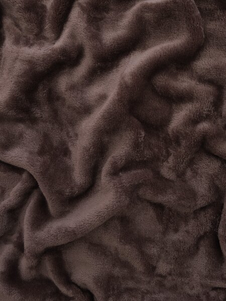 MK Lůžkoviny Deka mikroplyš Exclusive 150 × 200 cm – Laura tmavě hnědá