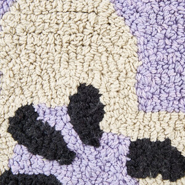 Sada 2 dekorativních polštářů SOAPWORT Bavlna 45 x 45 cm Purpurová