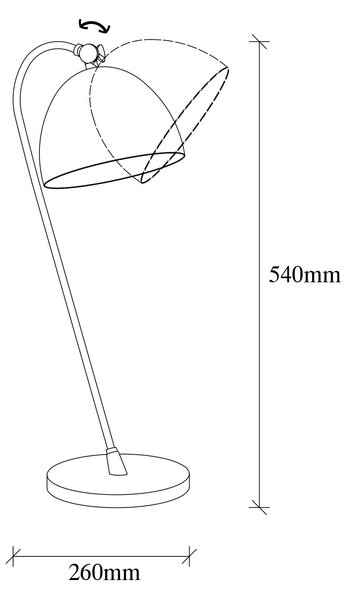 Opviq Stolní lampa Acuka zlatá