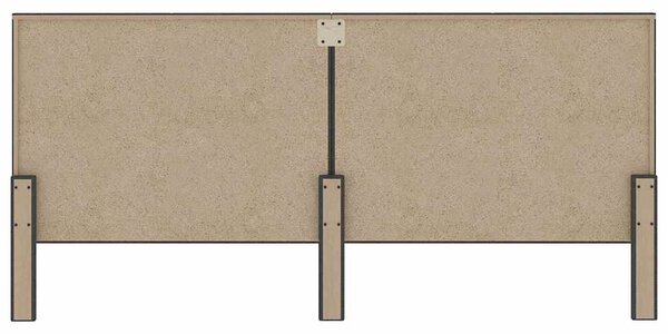 Čelo postele tmavě šedé textil 200 x 200 cm 287479