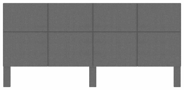 Čelo postele tmavě šedé textil 200 x 200 cm 287479