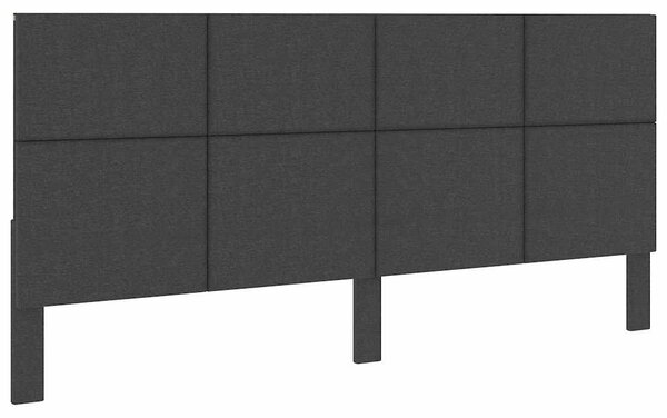 Čelo postele tmavě šedé textil 200 x 200 cm 287479