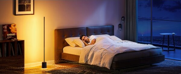 Govee - LED Stojací lampa s reproduktorem Pro RGBICWW Wi-Fi + DO