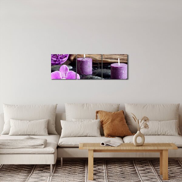 Obraz - Relaxace (s hodinami) (90x30 cm)