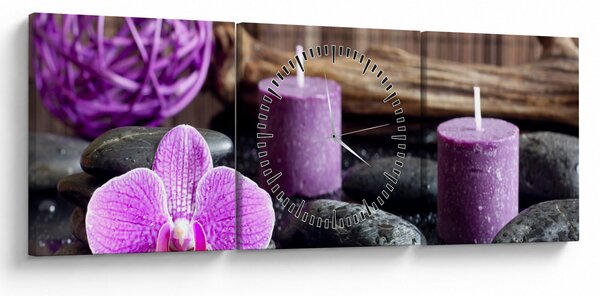 Obraz - Relaxace (s hodinami) (90x30 cm)