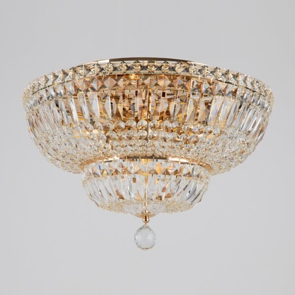 Maytoni DIA100-CL-12-G - Stropní svítidlo BASFOR 12xE14/60W/230V zlatá