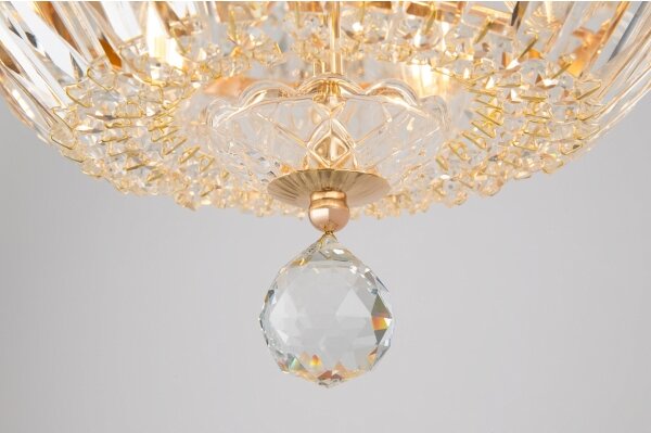 Maytoni DIA100-CL-12-G - Stropní svítidlo BASFOR 12xE14/60W/230V zlatá