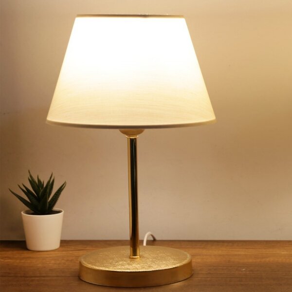 Opviq Stolní lampa Ayda krémová/zlatá