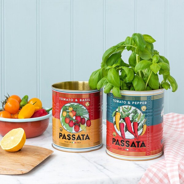 Dekorativní cínové úložné boxy v sadě 2 ks ø 11x13 cm Passata – Rex London