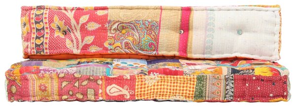 Poduška na pohovku z palet vícebarevná textil patchwork 287717