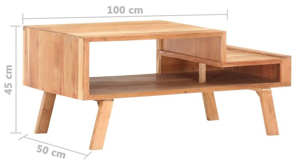 Konferenční stolek 100 x 50 x 45 cm masivní akáciové dřevo 287867