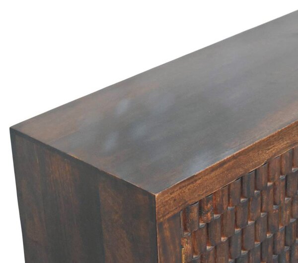 Komoda Arno z masivního mangového dřeva, 83 × 35 × 87 cm