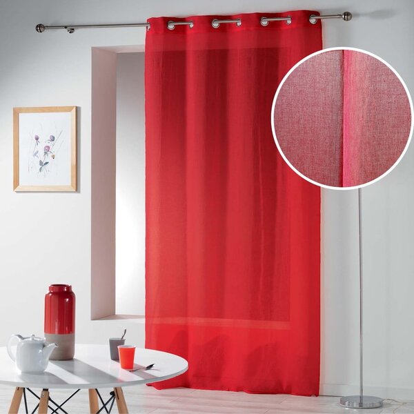 Červená záclona 140x280 cm Telma – douceur d'intérieur