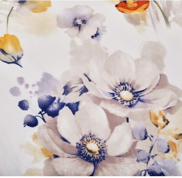 Bílé povlečení na jednolůžko z mikroplyše 140x200 cm Blossom – My House