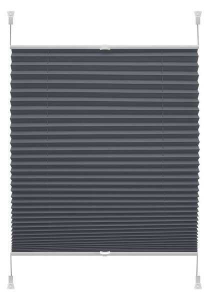 Antracitová roleta 57x150 cm Plisé Verona – Gardinia