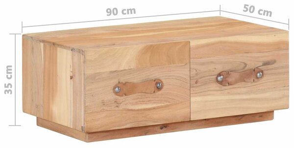 Konferenční stolek 90 x 50 x 35 cm masivní recyklované dřevo 287890