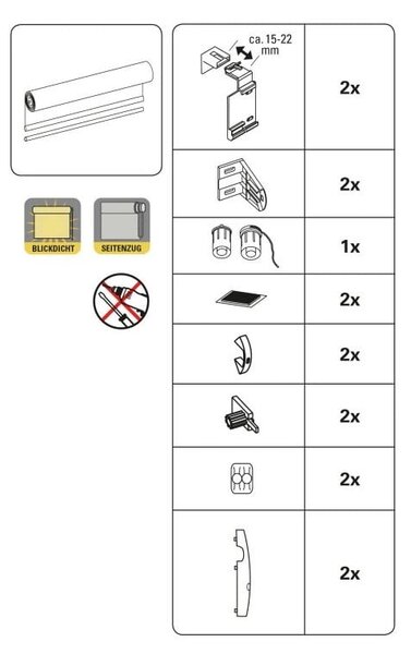 Tmavě šedá roleta 42,5x150 cm Mini Termo – Gardinia