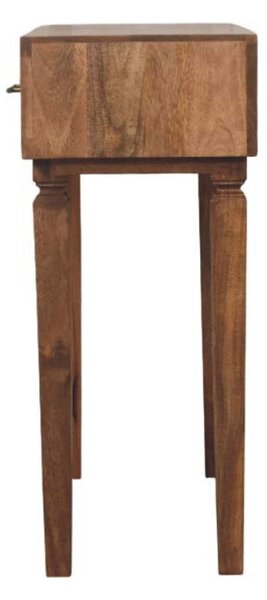 Konzolový stolek Arno v teakovém odstínu, 80 × 35 × 82 cm