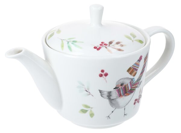 Čajová konvice 650 ml Mikasa Tipperleyhill vzor ptáček, porcelán MKTIPPROBTPOT