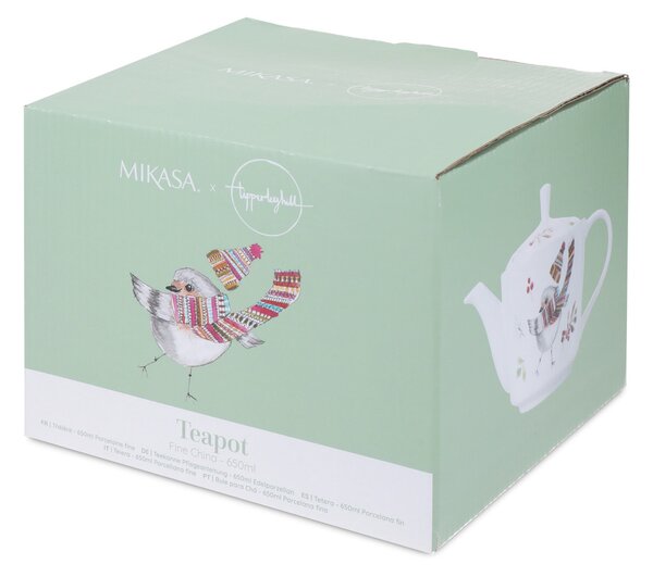 Čajová konvice 650 ml Mikasa Tipperleyhill vzor ptáček, porcelán MKTIPPROBTPOT
