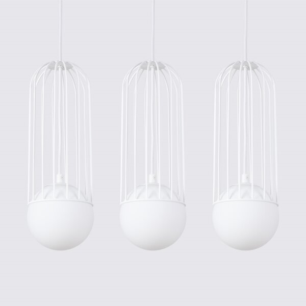 Sollux SL.1333 - Lustr na lanku BRINA 3xG9/8W/230V bílá