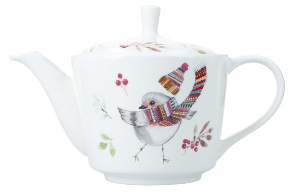 Čajová konvice 650 ml Mikasa Tipperleyhill vzor ptáček, porcelán MKTIPPROBTPOT