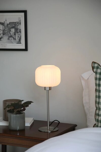 MARKSLOJD Markslöjd stolní lampa Sober, ocel/bílá, 38 cm