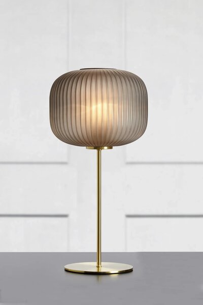 MARKSLOJD Markslöjd stolní lampa Sober mosaz/kouřová