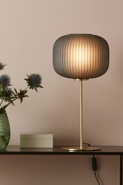 MARKSLOJD Markslöjd stolní lampa Sober mosaz/kouřová