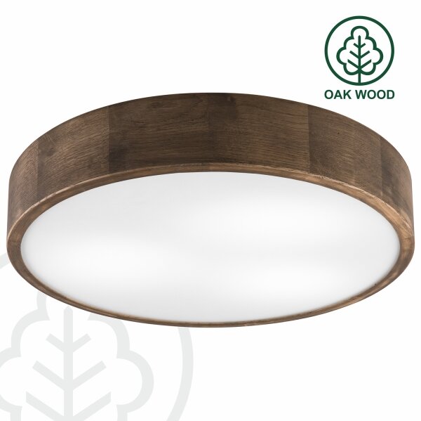 Brilagi - LED Stropní svítidlo CARVALHO 3xE27/60W/230V dub ořech pr. 47 cm