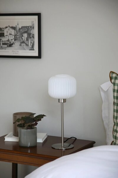 MARKSLOJD Markslöjd stolní lampa Sober, ocel/bílá, 38 cm