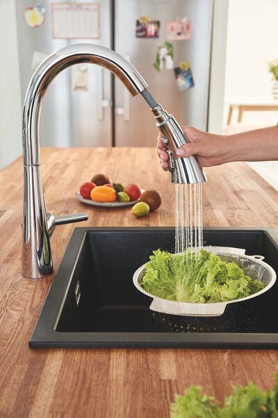 GROHE Zedra - Páková dřezová baterie, DN 15, Chrom 32294002
