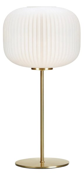 MARKSLOJD Markslöjd stolní lampa Sober, mosaz/bílá, 50 cm