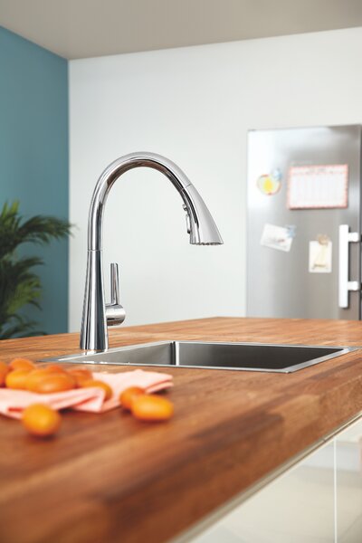 GROHE Zedra - Páková dřezová baterie, DN 15, Chrom 32294002