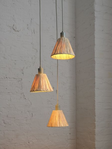 Ledvance - Lustr na lanku DECOR RAFFIA 3xE27/15W/230V rafie