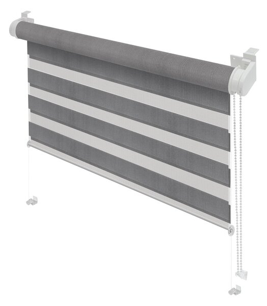 Šedá roleta den a noc 97x150 cm Zebra – Gardinia