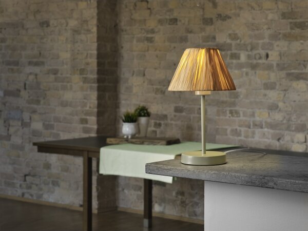 Ledvance - Stolní lampa DECOR RAFFIA 1xE27/15W/230V rafie