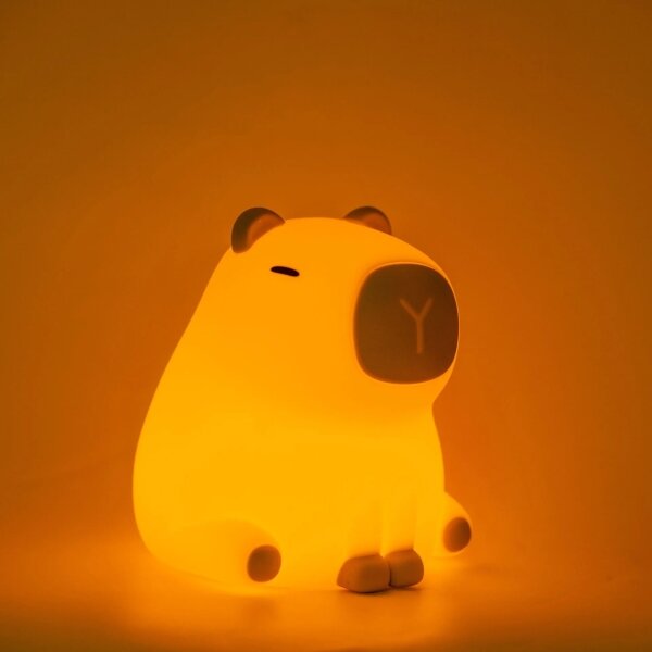 LED RGBW Stmívatelná dětská lampa LED/1W/5V USB 1200 mAh kapybara
