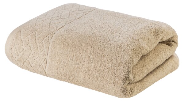 LIVARNO home Froté osuška s BIO bavlnou, 70 x 140 cm, 450 g/m2 (béžová) (100375214004)