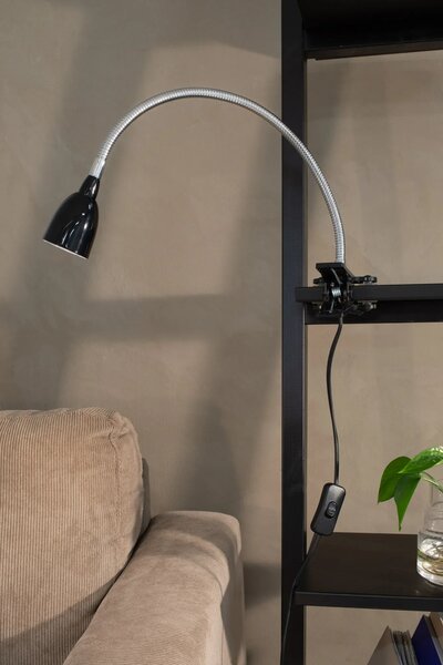 MARKSLOJD Markslöjd stolní lampa Tulip s klipem černá