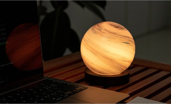 Hnědá/v tmavě přírodní barvě světelná dekorace na USB ø 12 cm Polar Cloud – Gingko