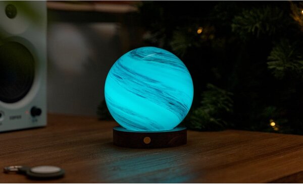 Hnědá/v tmavě přírodní barvě světelná dekorace na USB ø 12 cm Polar Cloud – Gingko