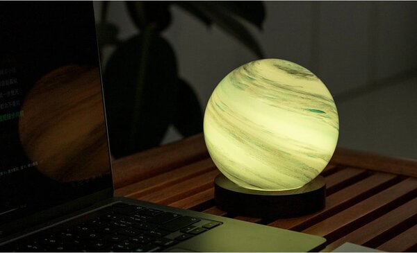 Hnědá/v tmavě přírodní barvě světelná dekorace na USB ø 12 cm Polar Cloud – Gingko
