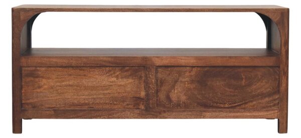 TV stolek z masivního mangového dřeva, 110 × 35 × 50 cm