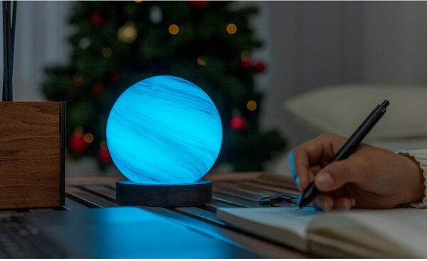 Hnědá/v tmavě přírodní barvě světelná dekorace na USB ø 12 cm Polar Cloud – Gingko