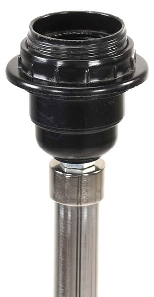 Stojací lampa stativ medově hnědá a šedá masivní teak 141 cm 288078